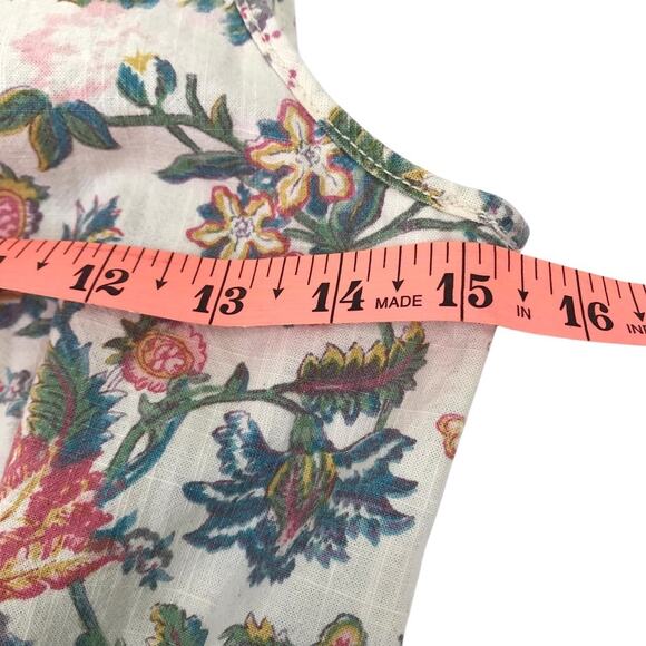 MADEWELL Garden Vine Sleeveless Cotton Dress Sz 0 Floral Fairy Cottage Preppy - Picture 12 of 14